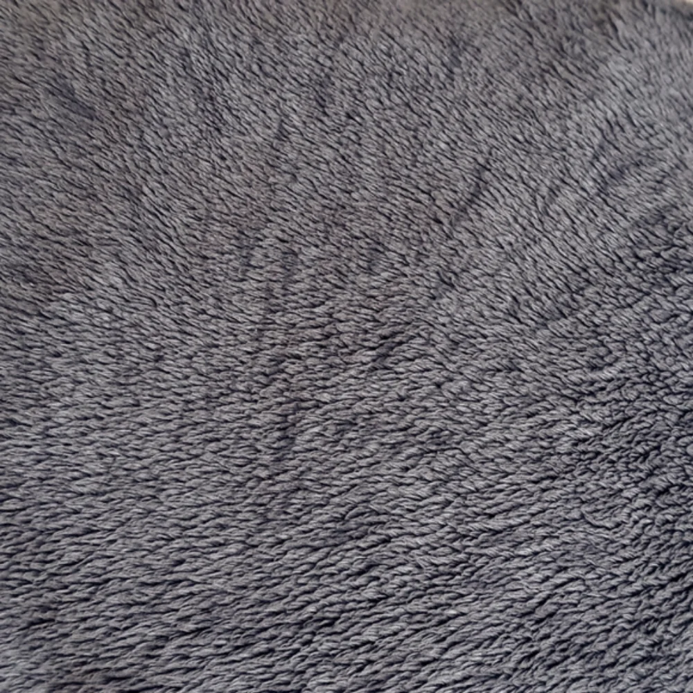 Set of 2 Soft Blue Grey Sherpa Style Pillow Shams Standard Size x2